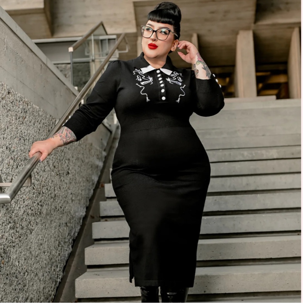 Elle Rebel Art of Temptation Knitted Dress - Picture 2 of 4